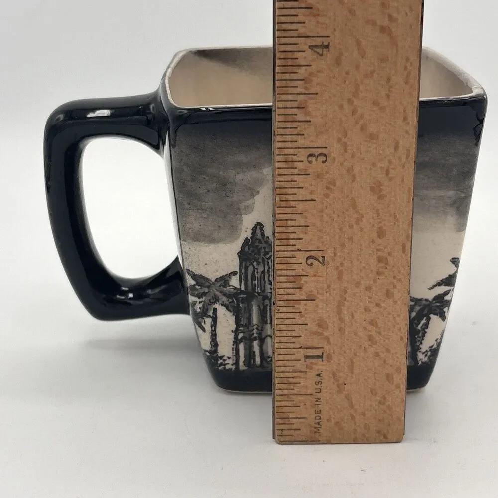 San Miguel de Allende Mexico Square Ceramic Mug Parroquia San Miguel Arcangel